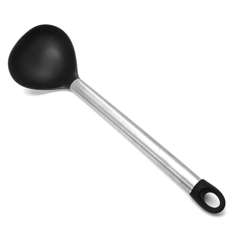 High Quality Heat Resistant Silicone Soup Ladle With Stainless Steel Handle Cooking Tools Kitchen Accessories Set